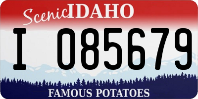 ID license plate I085679