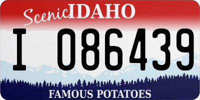 ID license plate I086439