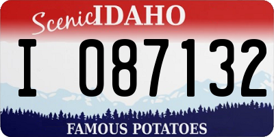 ID license plate I087132