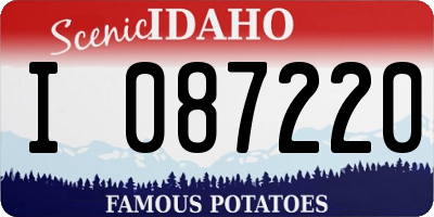 ID license plate I087220