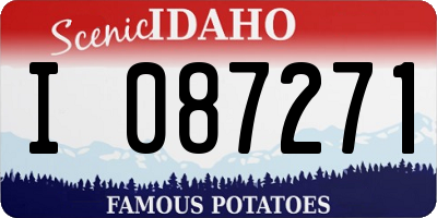ID license plate I087271