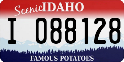 ID license plate I088128