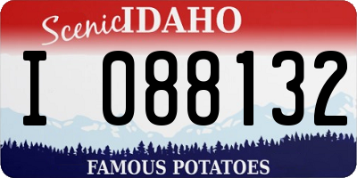 ID license plate I088132