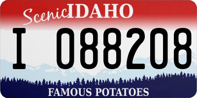 ID license plate I088208