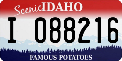 ID license plate I088216