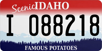 ID license plate I088218