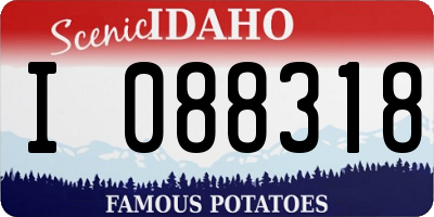 ID license plate I088318