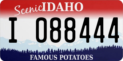 ID license plate I088444