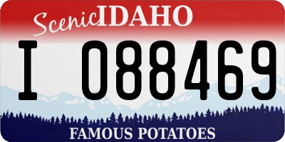 ID license plate I088469