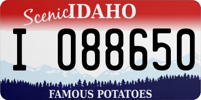 ID license plate I088650