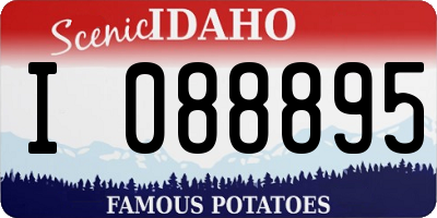 ID license plate I088895