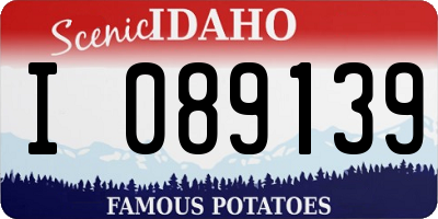 ID license plate I089139