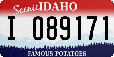 ID license plate I089171