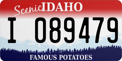 ID license plate I089479