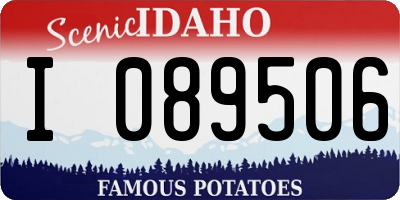 ID license plate I089506