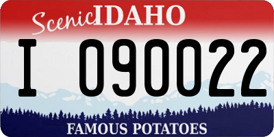 ID license plate I090022