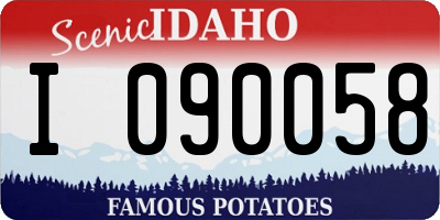 ID license plate I090058