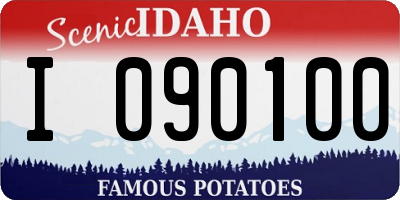 ID license plate I090100