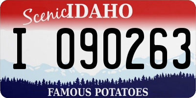 ID license plate I090263