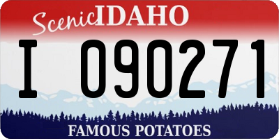 ID license plate I090271