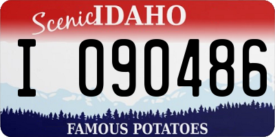 ID license plate I090486