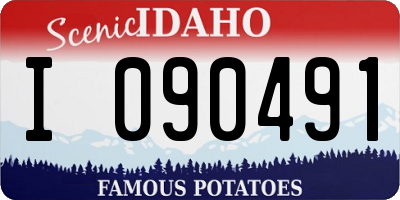 ID license plate I090491