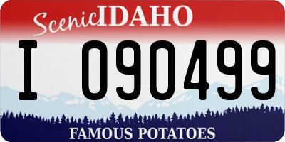 ID license plate I090499