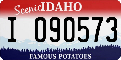 ID license plate I090573