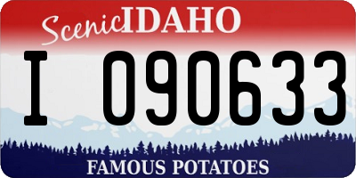 ID license plate I090633
