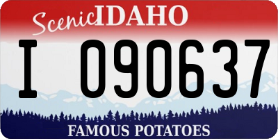 ID license plate I090637