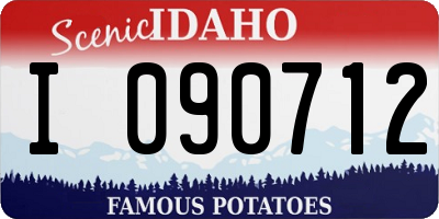 ID license plate I090712