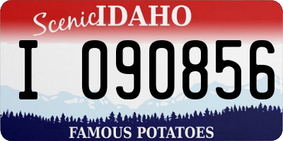 ID license plate I090856