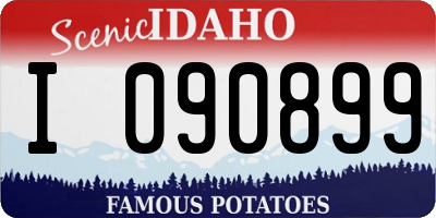 ID license plate I090899