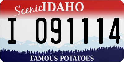 ID license plate I091114