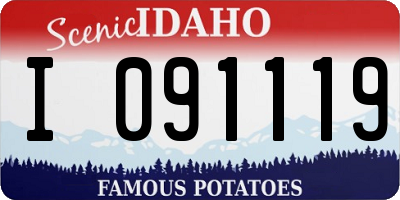 ID license plate I091119