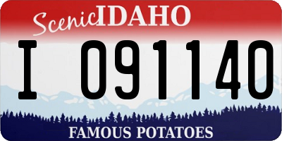 ID license plate I091140