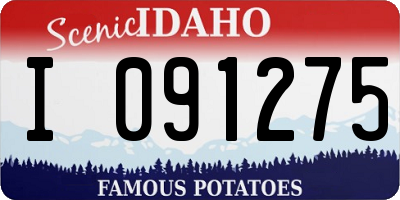 ID license plate I091275