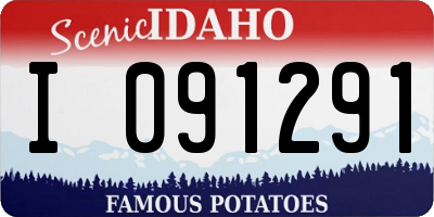 ID license plate I091291