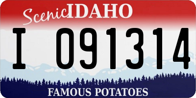 ID license plate I091314