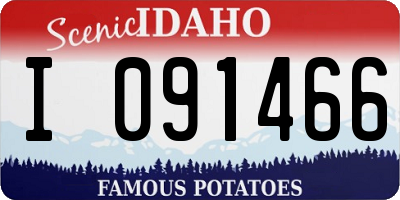 ID license plate I091466