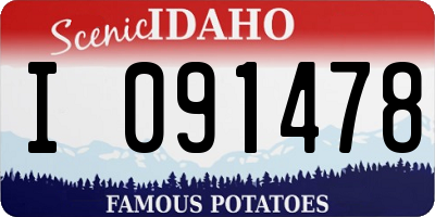 ID license plate I091478