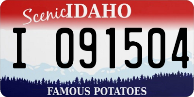 ID license plate I091504