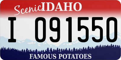 ID license plate I091550