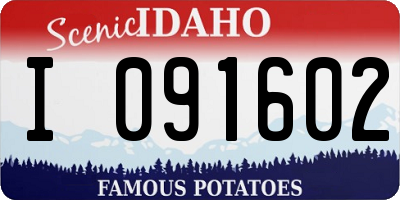 ID license plate I091602