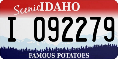 ID license plate I092279