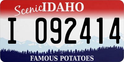 ID license plate I092414