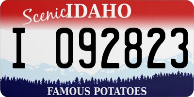ID license plate I092823