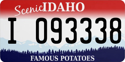 ID license plate I093338