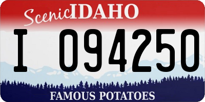 ID license plate I094250