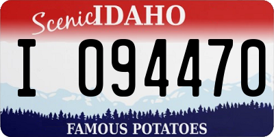 ID license plate I094470